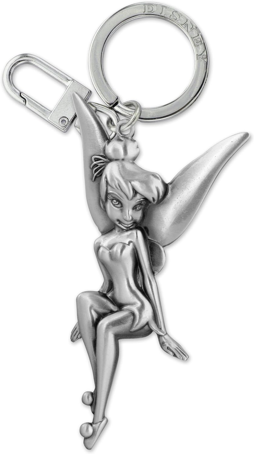 Pewter Key Ring/Chain - Disney - Tinker Bell