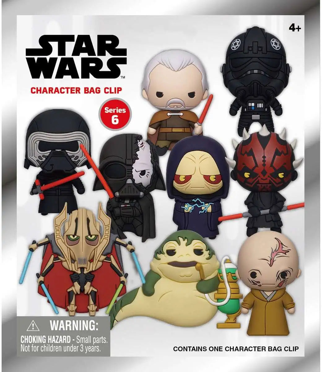 3D Mystery Pack - Disney Star Wars Year of the Dark Side Series 6 Collectible a Bag Clip