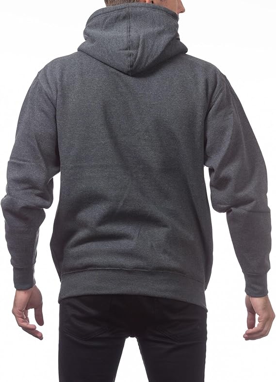 Pro Club Men's Heavyweight Pullover Hoodie (13oz), Charcoal, Large