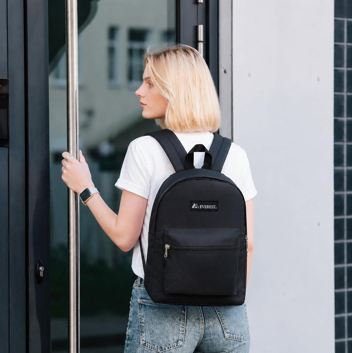 Everest Basic Backpack – Medium, Navy (Model: 1045K-Navy)