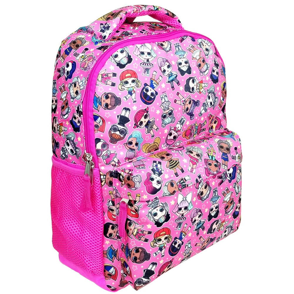 LOL Surprise Friends School Large Backpack Allover Printed Bag