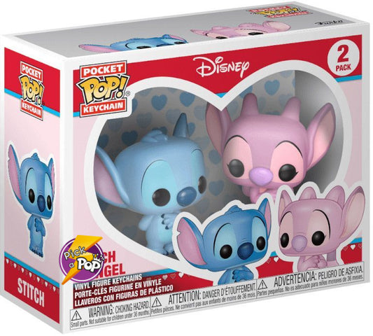 Funko Pocket Pop! Lilo & Stitch - Stitch & Angel 2PK Collectible Keychain