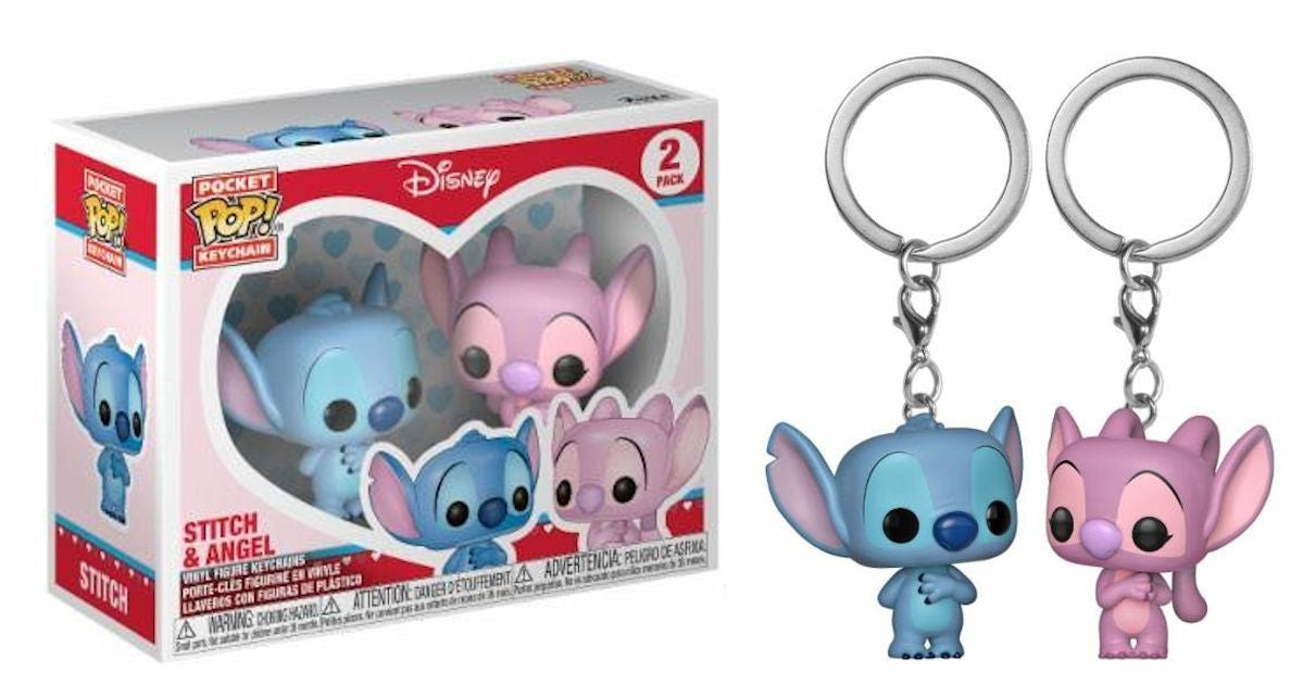 Funko Pocket Pop! Lilo & Stitch - Stitch & Angel 2PK Collectible Keychain