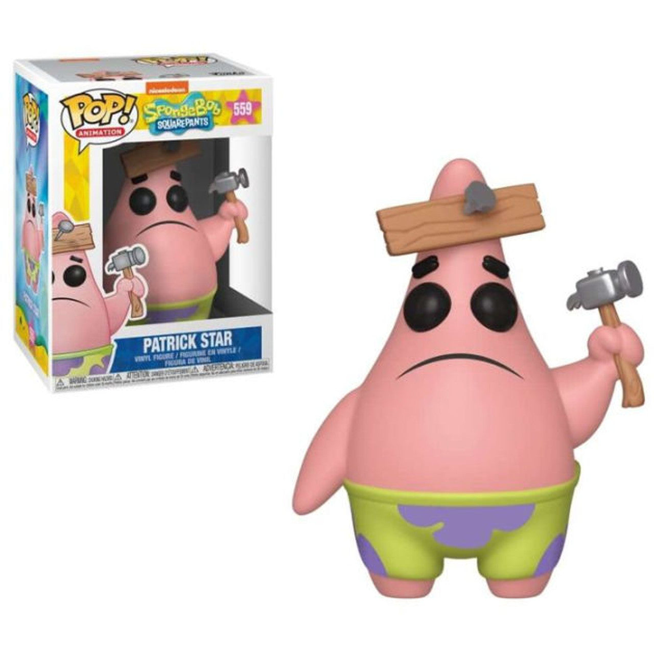 Funko POP! : SpongeBob Patrick with Board #559 Collectible Vinyl Figure