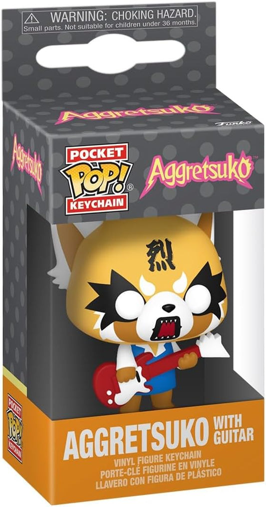 Funko Pocket Pop! Aggretsuko with Guitar- Collectible Keychain