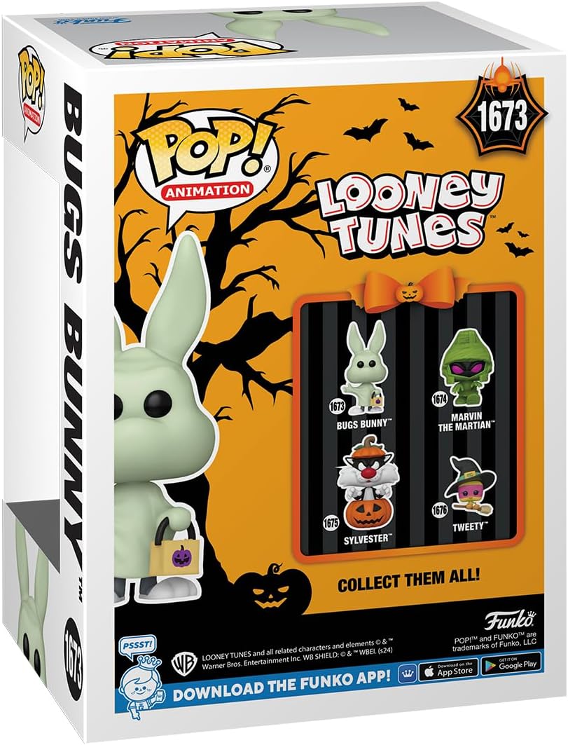 Funko POP! : Animation: Looney Tunes Halloween - Bugs Bunny (Ghost) Collectible Vinyl Figure