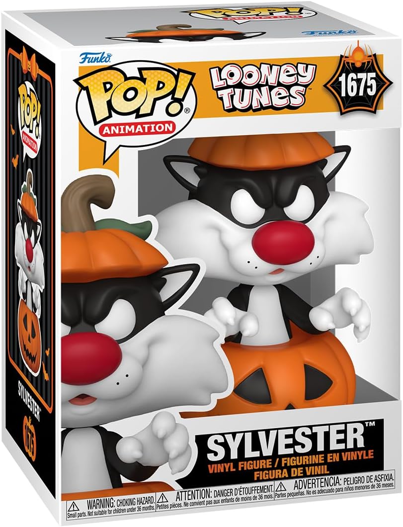 Funko POP! : Animation: Looney Tunes Halloween - Sylvester in Pumpkin Collectible Vinyl Figure