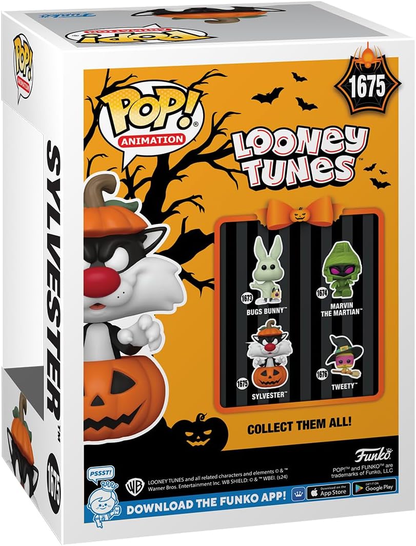 Funko POP! : Animation: Looney Tunes Halloween - Sylvester in Pumpkin Collectible Vinyl Figure