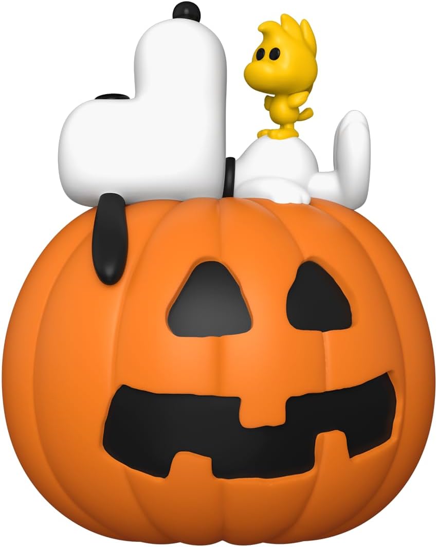 Funko POP! : Funko Pop! Deluxe: It's The Great Pumpkin, Charlie Brown - Snoopy & Woodstock with Pumpkin Collectible Vinyl Figure