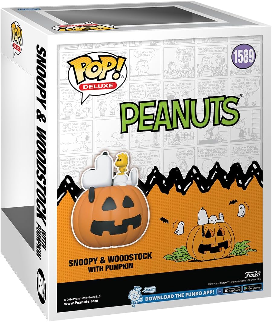 Funko POP! : Funko Pop! Deluxe: It's The Great Pumpkin, Charlie Brown - Snoopy & Woodstock with Pumpkin Collectible Vinyl Figure