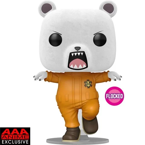 Funko POP! : One Piece - Bepo Bear Flocked Collectible Vinyl Figure (AAA Anime Exclusive)