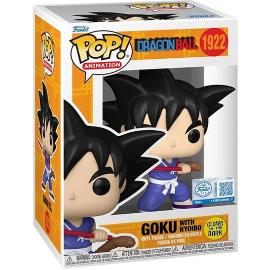 Dragon Ball - Dragon Ball Goku w/Nyoibo Glow-in-the-Dark Funko Pop! #1922 - AE Exclusive - Collectible Vinyl Figure