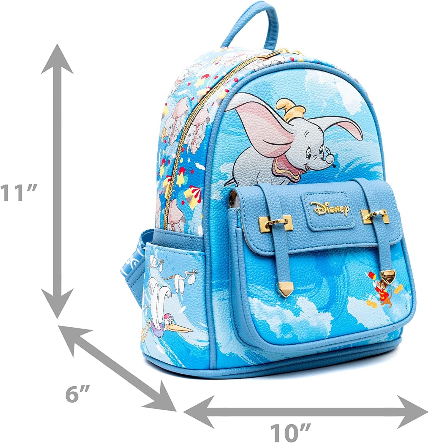 WondaPOP - Disney Dumbo 11" Vegan Leather Fashion Mini Backpack