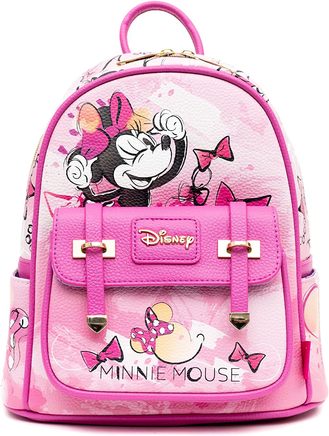 WondaPOP - Disney Minnie Mouse 11" Vegan Leather Fashion Mini Backpack