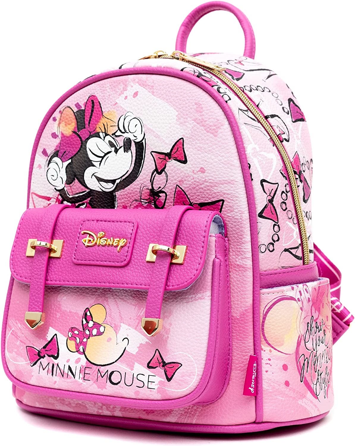 WondaPOP - Disney Minnie Mouse 11" Vegan Leather Fashion Mini Backpack