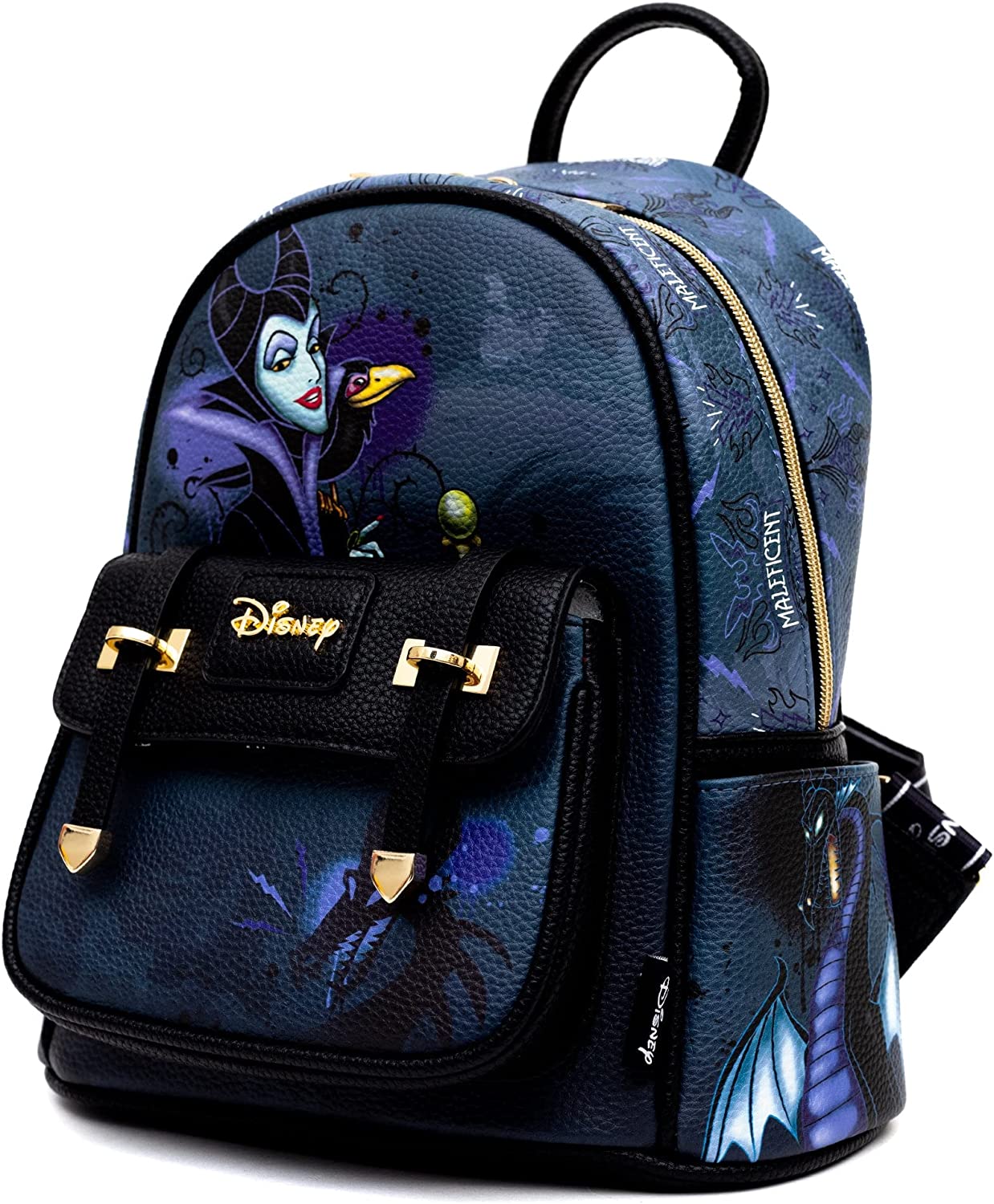 WondaPOP - Disney Maleficent 11" Vegan Leather Fashion Mini Backpack