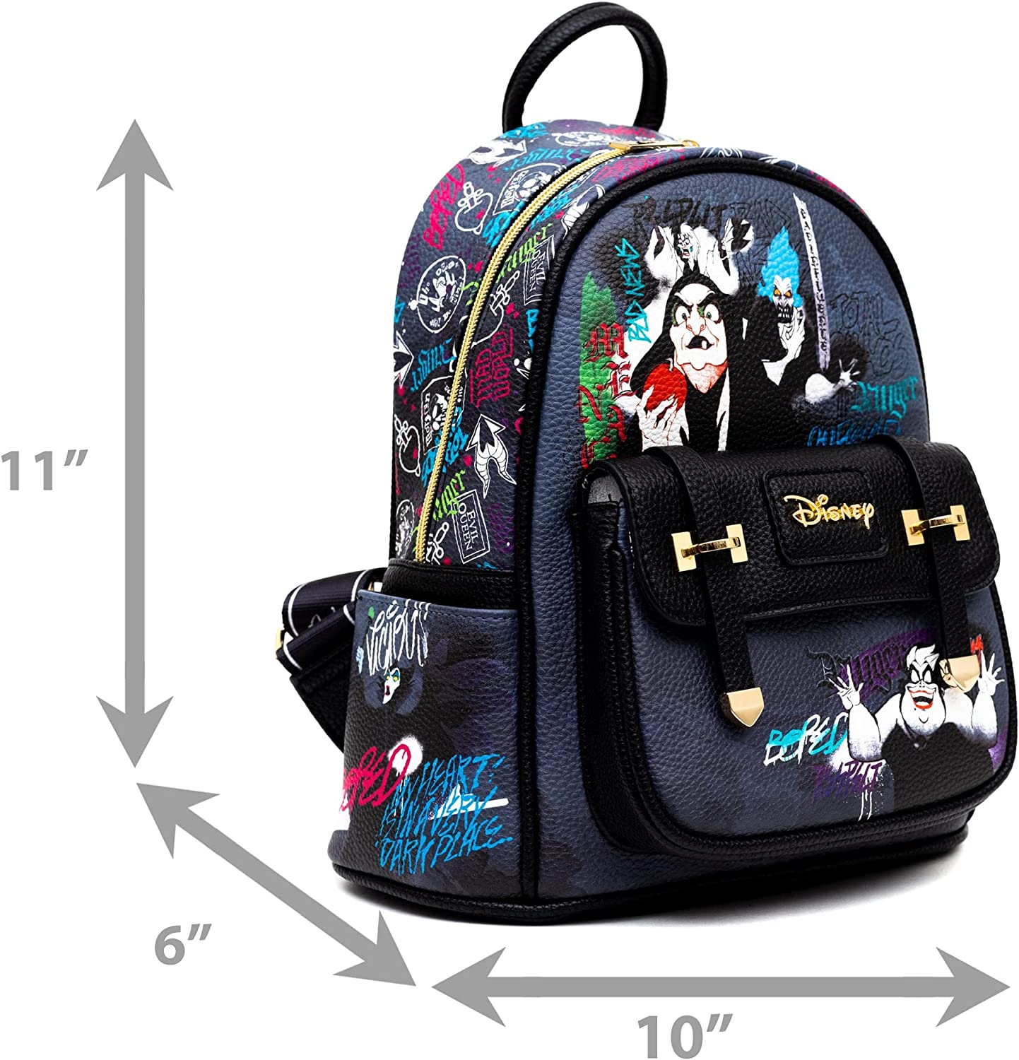 WondaPOP - Disney - Villains - 11" Vegan Leather Fashion Mini Backpack