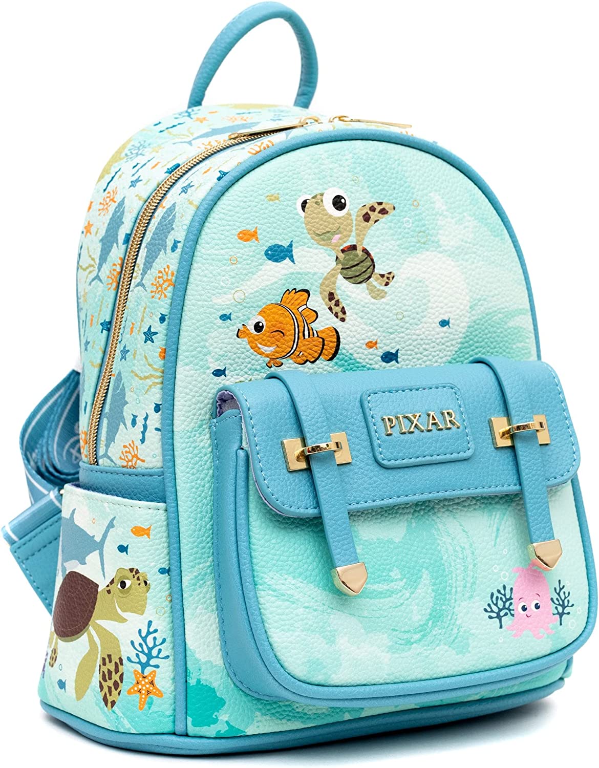 WondaPOP - Disney Pixar Finding Nemo 11" Vegan Leather Fashion Mini Backpack