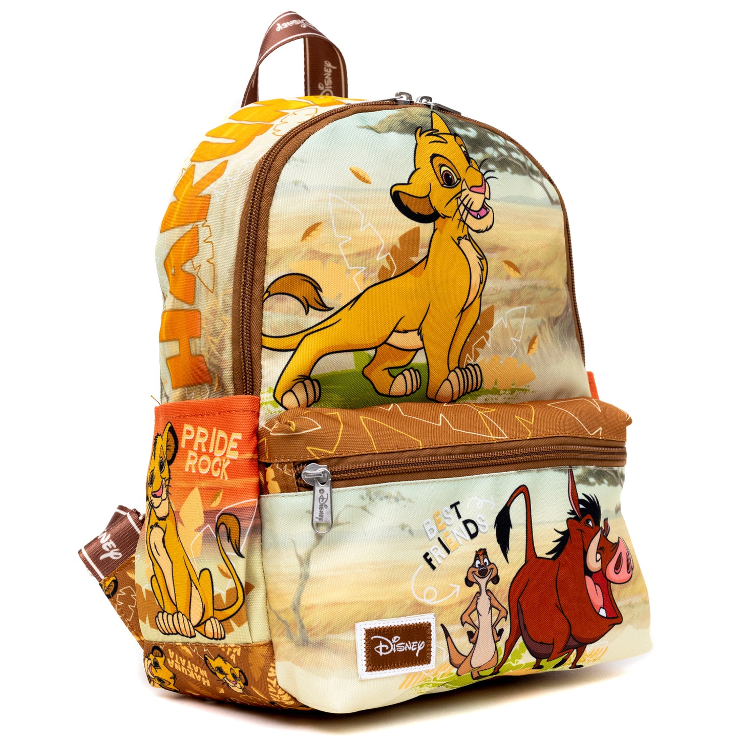 WondaPOP - Disney - The Lion King - Simba & Timon & Pumbaa Junior Nylon (13 inch) Mini Backpack
