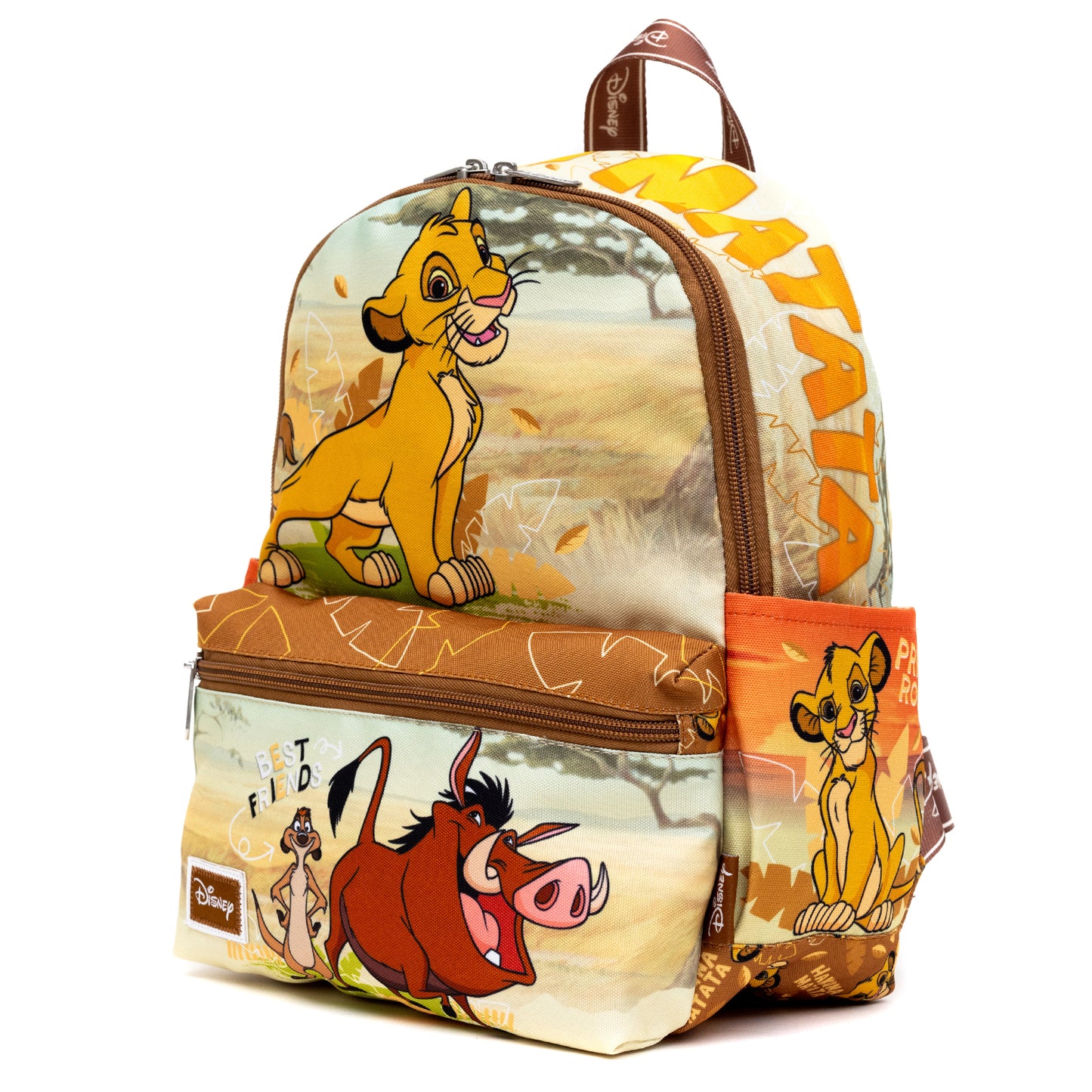 WondaPOP - Disney - The Lion King - Simba & Timon & Pumbaa Junior Nylon (13 inch) Mini Backpack