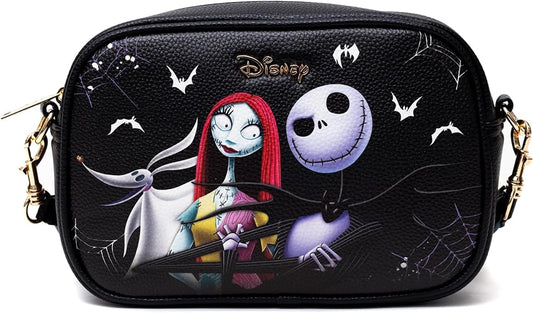 WondaPop Designer Series Nightmare Before Christmas Jack & Sally & Zero Crossbody/Shoulder Bag