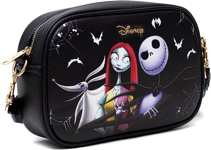 WondaPop Designer Series Nightmare Before Christmas Jack & Sally & Zero Crossbody/Shoulder Bag