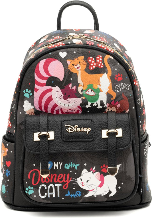 WondaPOP - Cats - 11 Inch Vegan Leather Mini Backpack