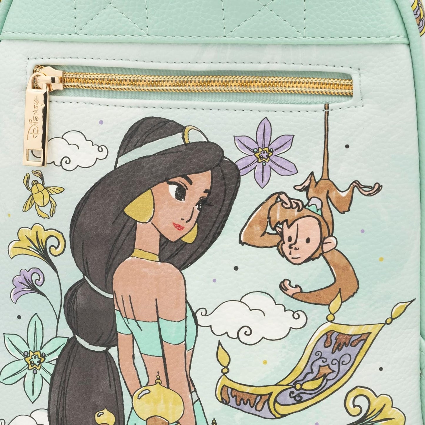 WondaPOP - Disney - Princess Aladdin - Jasmine - 11 Inch Vegan Leather Mini Backpack