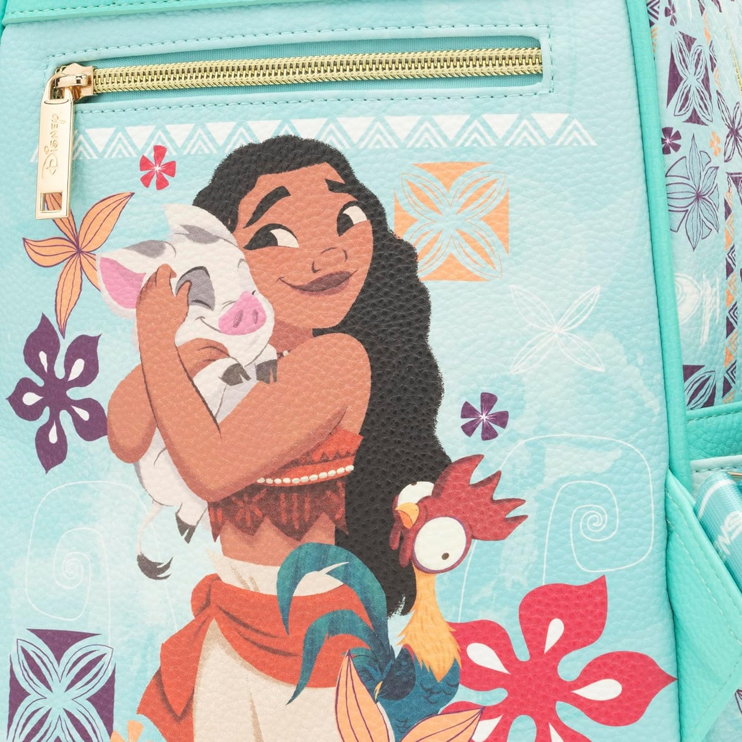 WondaPOP - Disney - Moana Featuring Pua & Hei Hei 11" Vegan Leather Mini Backpack