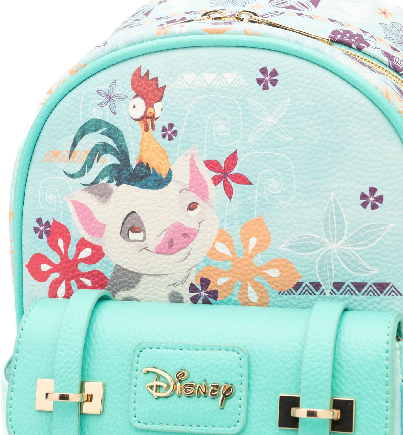 WondaPOP - Disney - Moana Featuring Pua & Hei Hei 11" Vegan Leather Mini Backpack