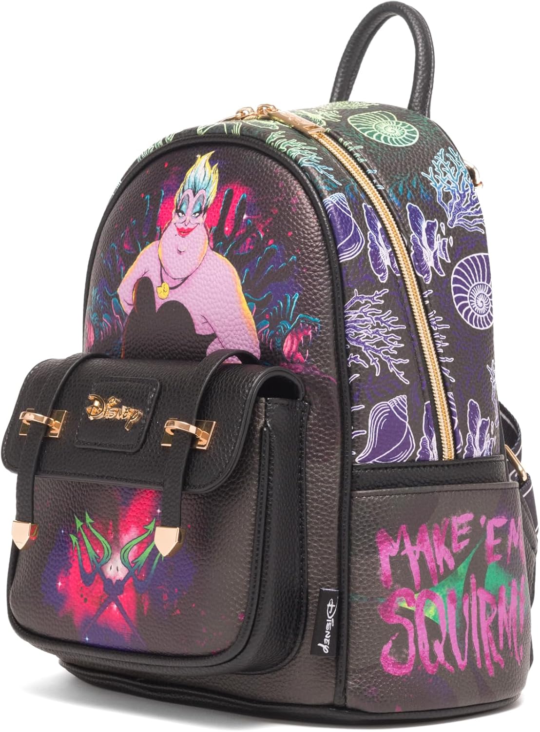 WondaPOP - Disney - Ursula Tentacles of Terror 11" Vegan Leather Mini Backpack - Unique & Stylish