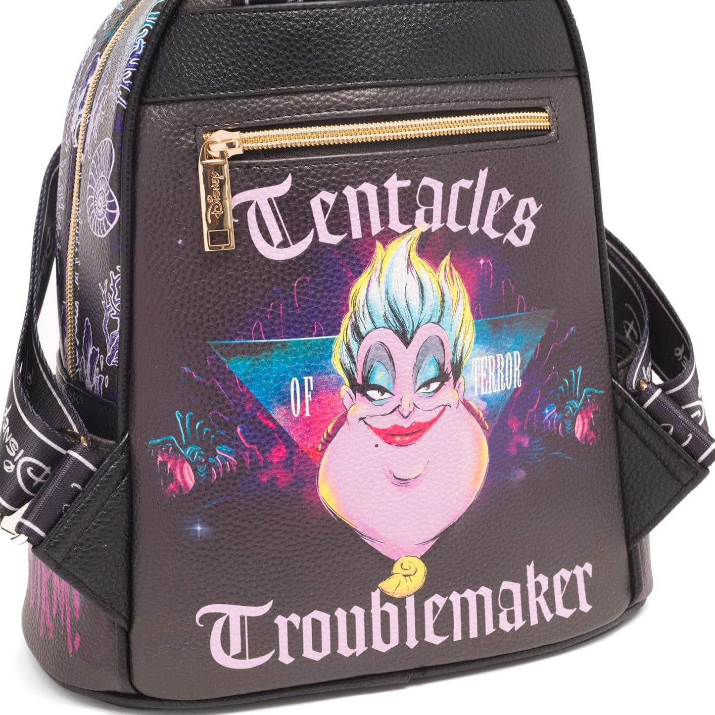 WondaPOP - Disney - Ursula Tentacles of Terror 11" Vegan Leather Mini Backpack - Unique & Stylish