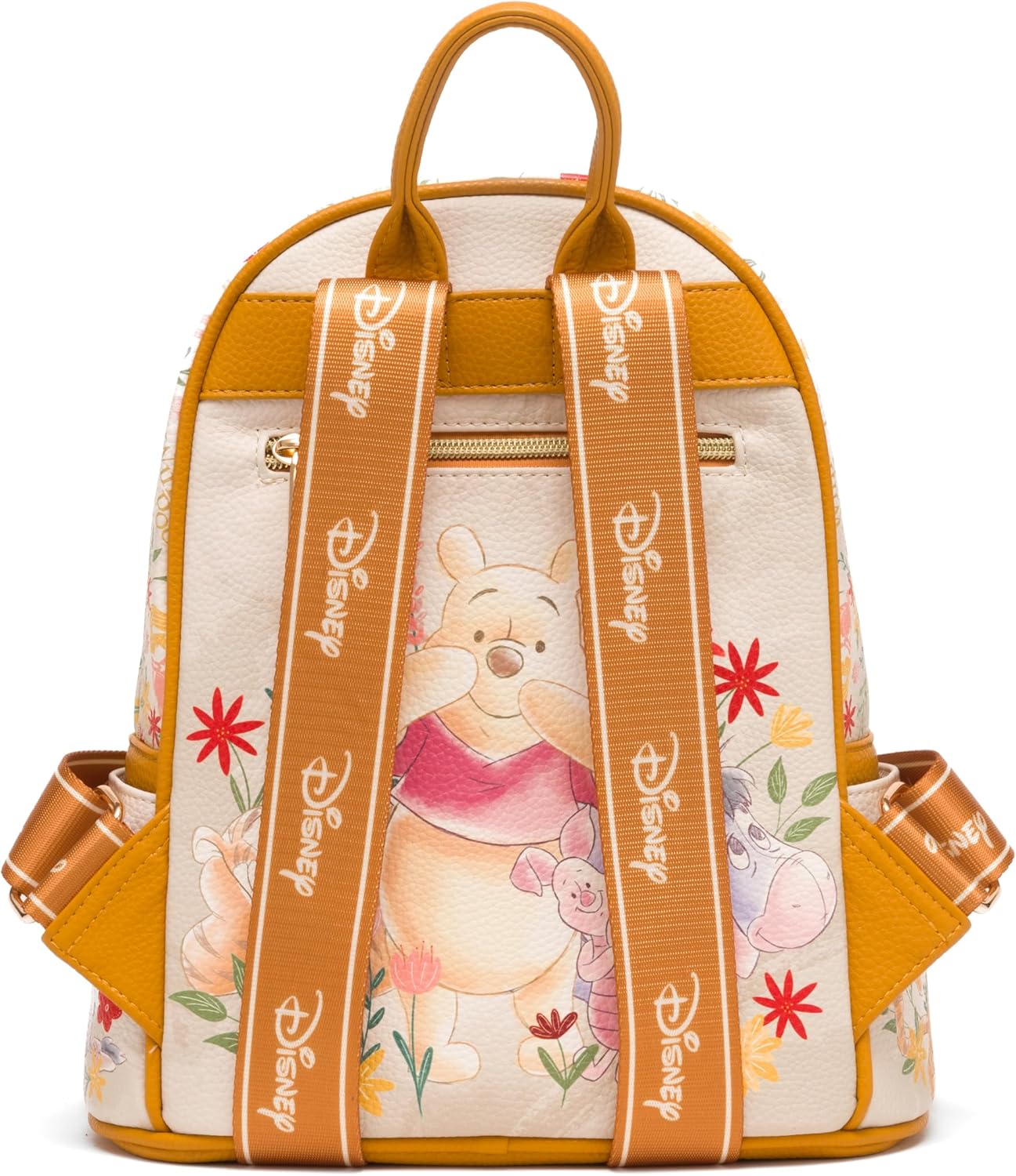 WondaPOP - Disney - Winnie the Pooh (Floral) - 11" Vegan Leather Fashion Mini Backpack - A25255