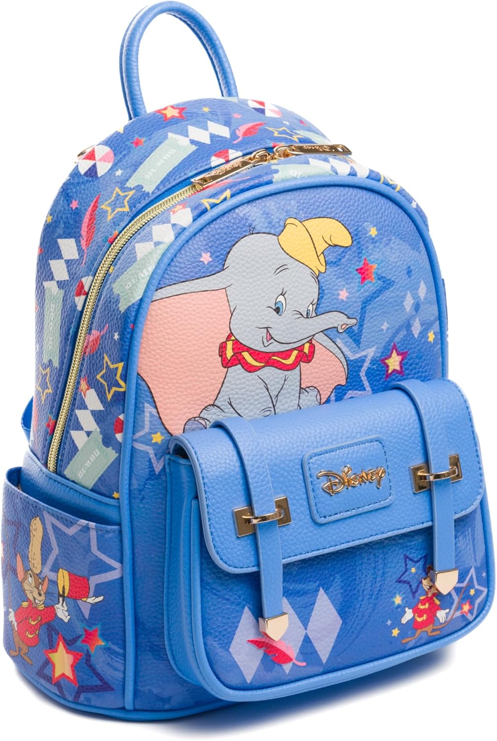 WondaPOP - Disney - Dumbo & Timothy Q. Mouse Circus - 11" Vegan Leather Fashion Mini Backpack