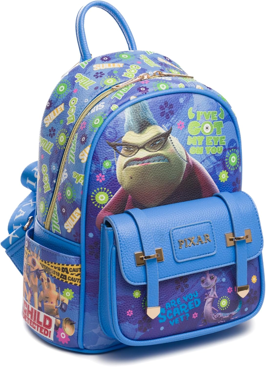 WondaPOP - Disney - Pixar Monsters Inc. Roz Got My Eye On You - 11" Vegan Leather Fashion Mini Backpack