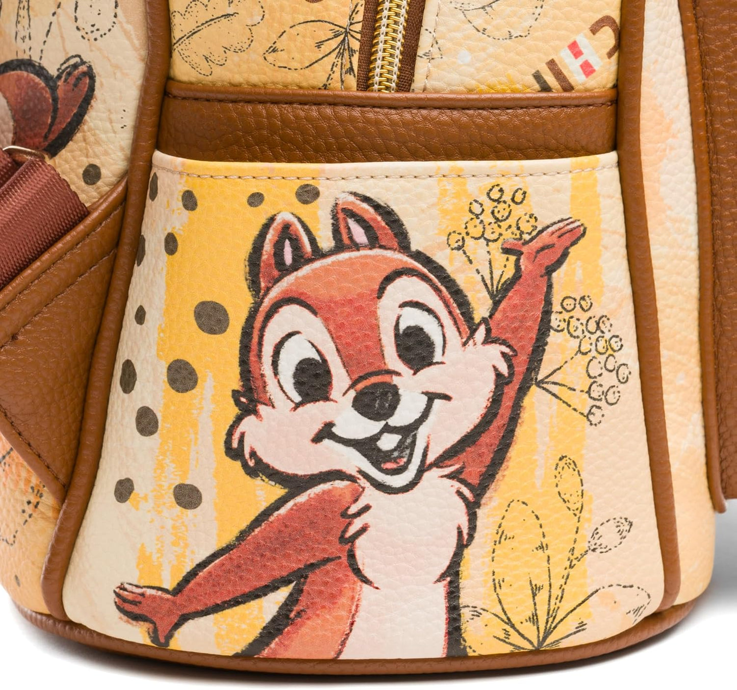 WondaPOP - Disney - Chip 'n Dale - 11" Vegan Leather Fashion Mini Backpack