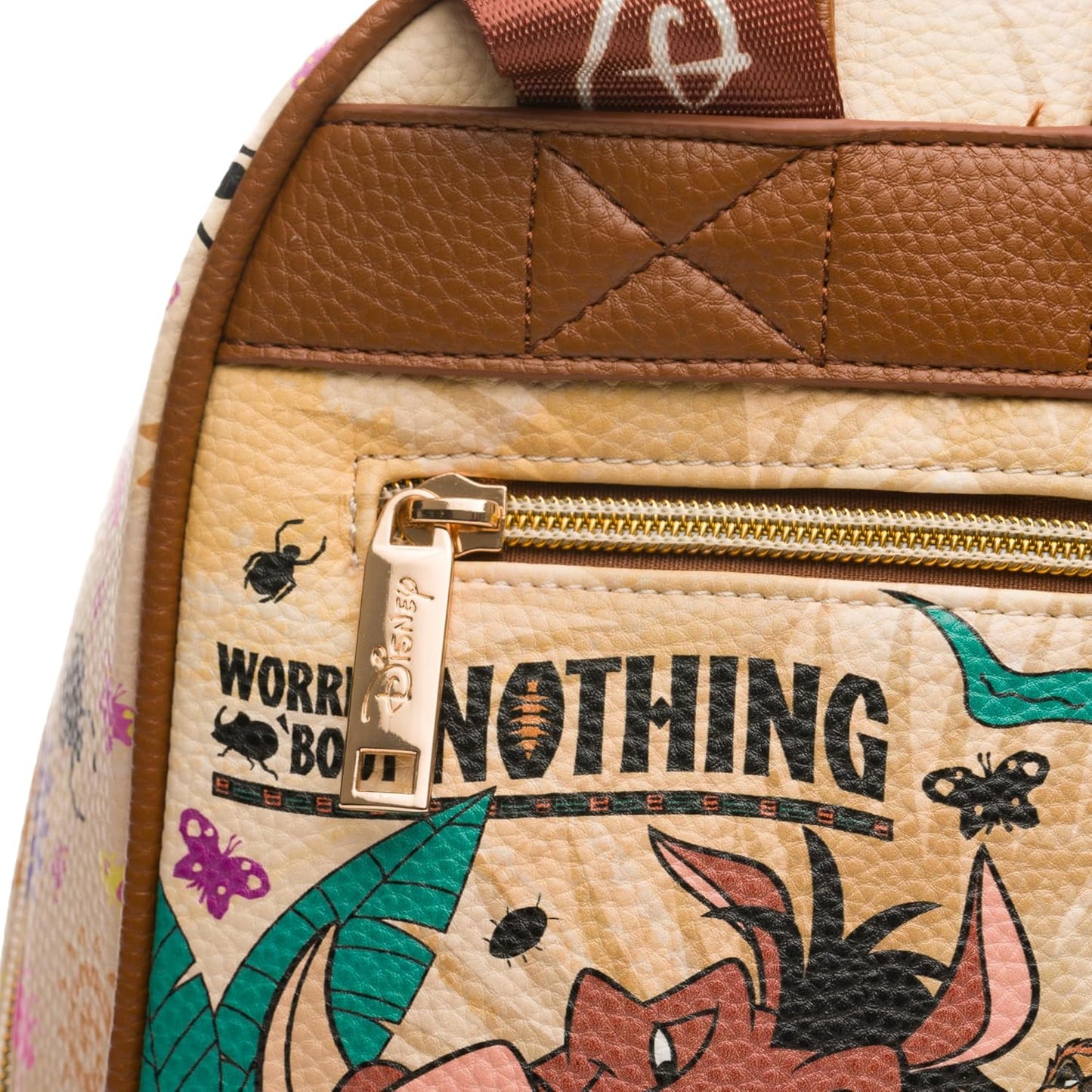 WondaPOP - Disney - The Lion King - Timon & Pumbaa Worry 'Bout Nothing - 11" Vegan Leather Fashion Mini Backpack