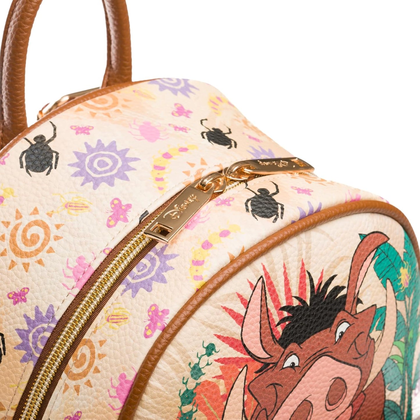 WondaPOP - Disney - The Lion King - Timon & Pumbaa Worry 'Bout Nothing - 11" Vegan Leather Fashion Mini Backpack
