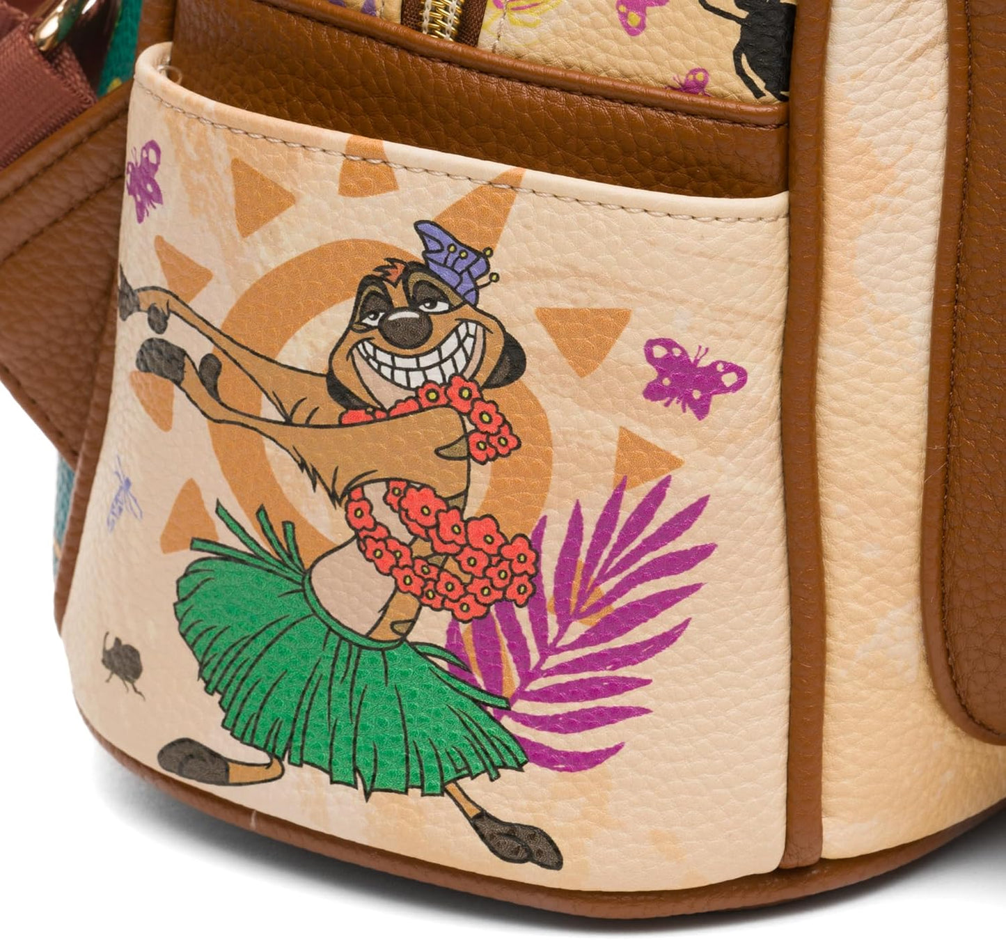 WondaPOP - Disney - The Lion King - Timon & Pumbaa Worry 'Bout Nothing - 11" Vegan Leather Fashion Mini Backpack