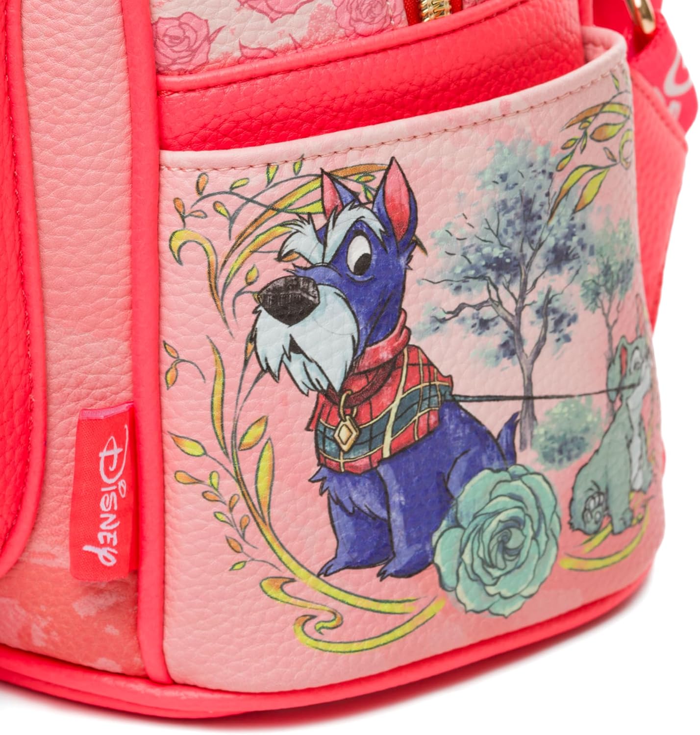 WondaPOP - Disney - Lady And The Tramp At Tony's Restaurant - 11" Vegan Leather Fashion Mini Backpack