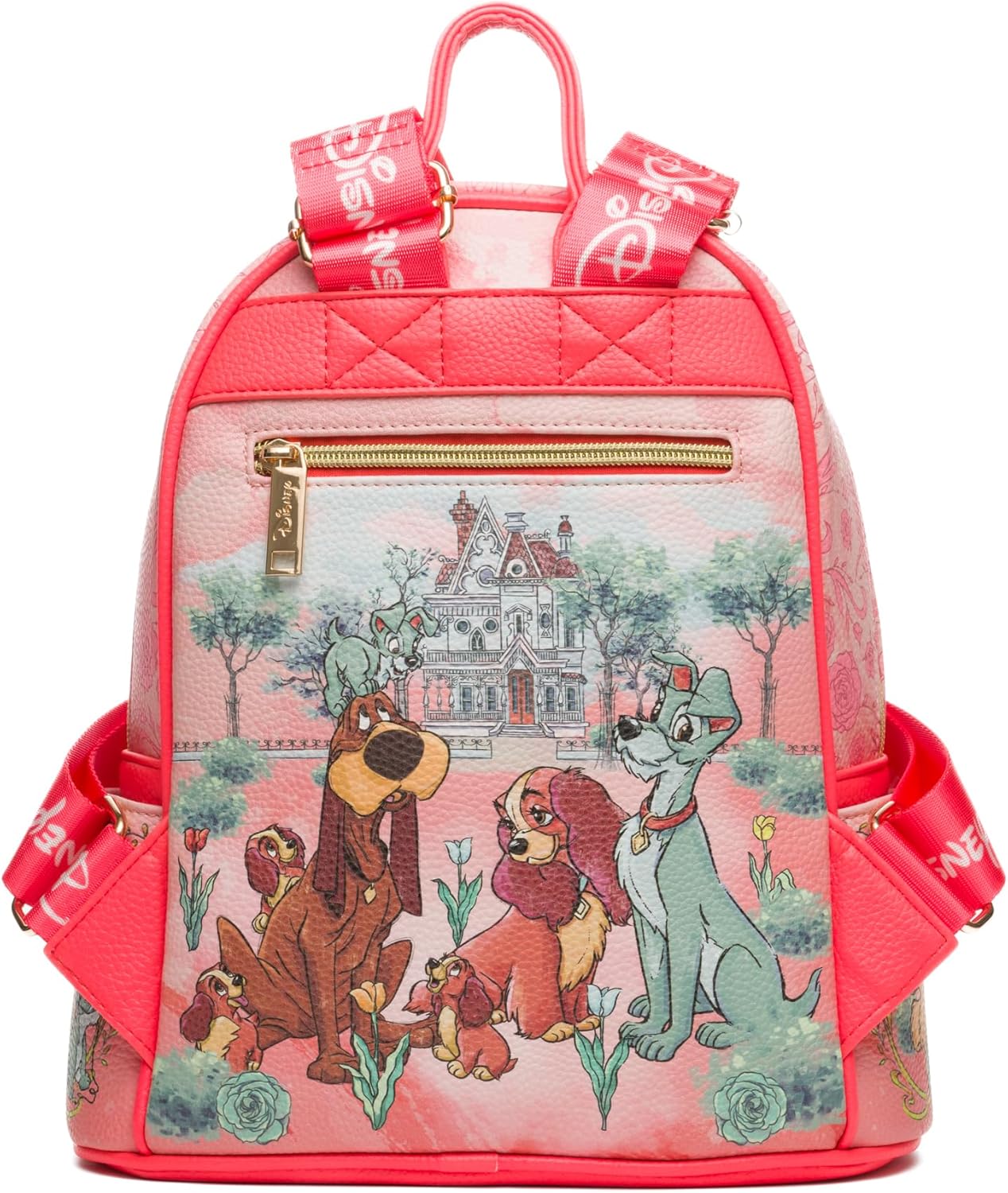WondaPOP - Disney - Lady And The Tramp At Tony's Restaurant - 11" Vegan Leather Fashion Mini Backpack