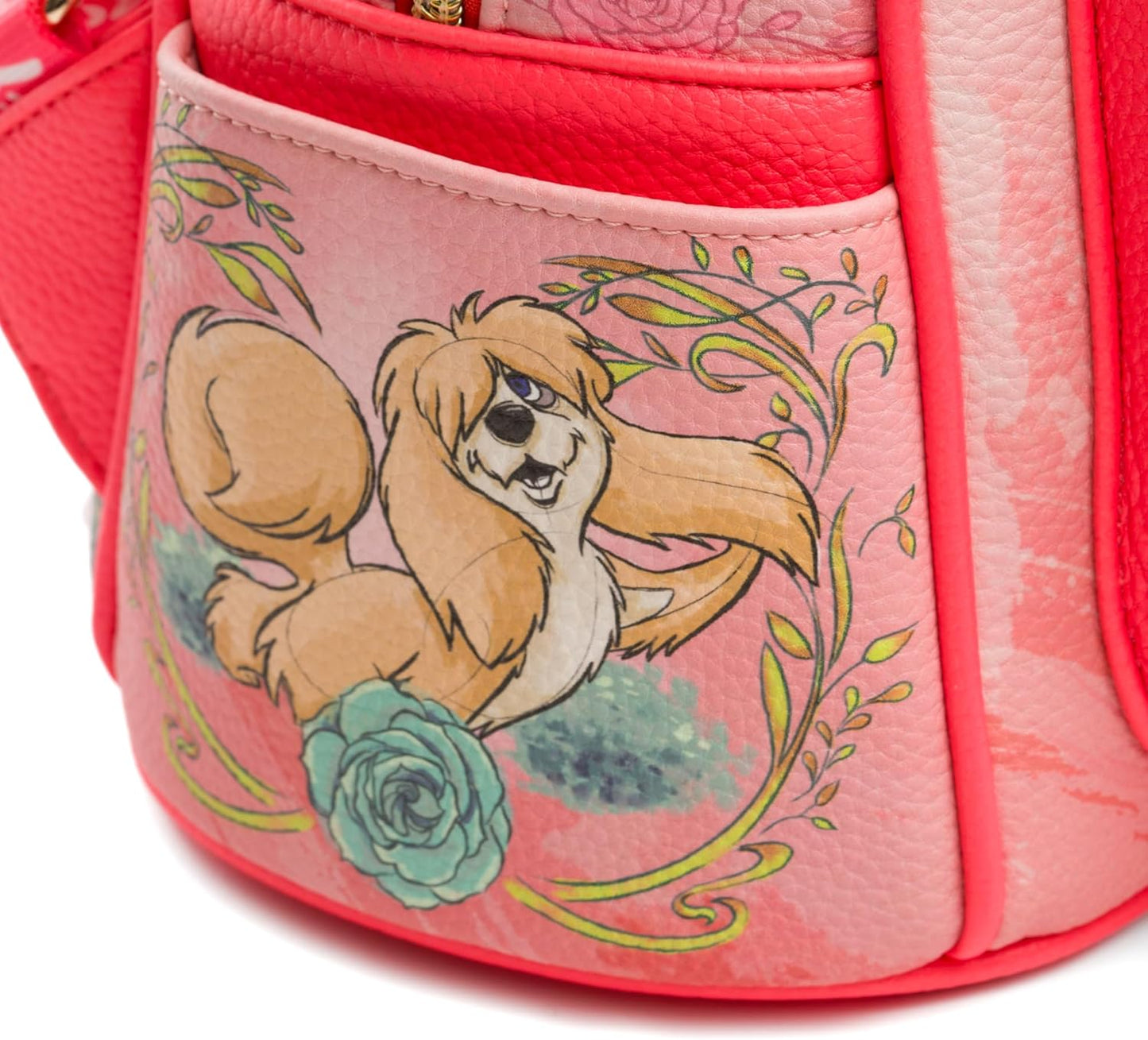 WondaPOP - Disney - Lady And The Tramp At Tony's Restaurant - 11" Vegan Leather Fashion Mini Backpack