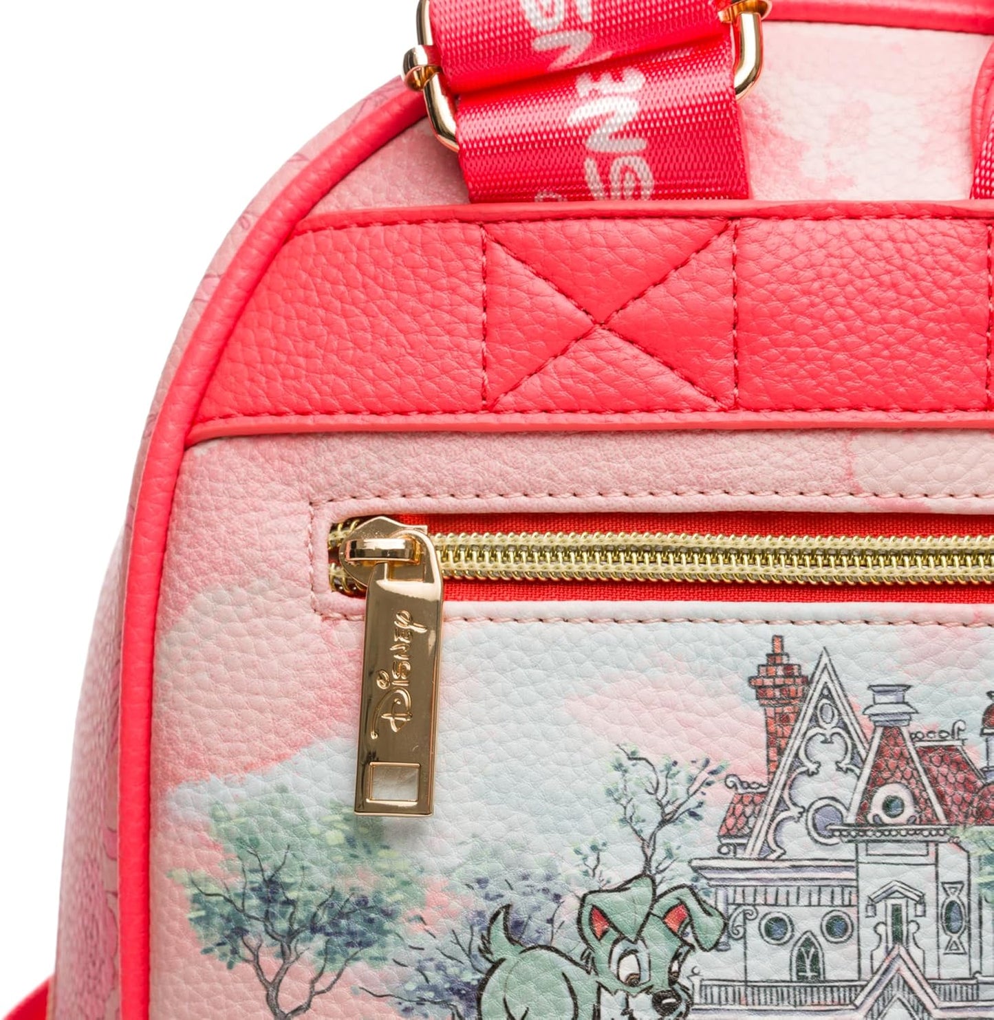 WondaPOP - Disney - Lady And The Tramp At Tony's Restaurant - 11" Vegan Leather Fashion Mini Backpack