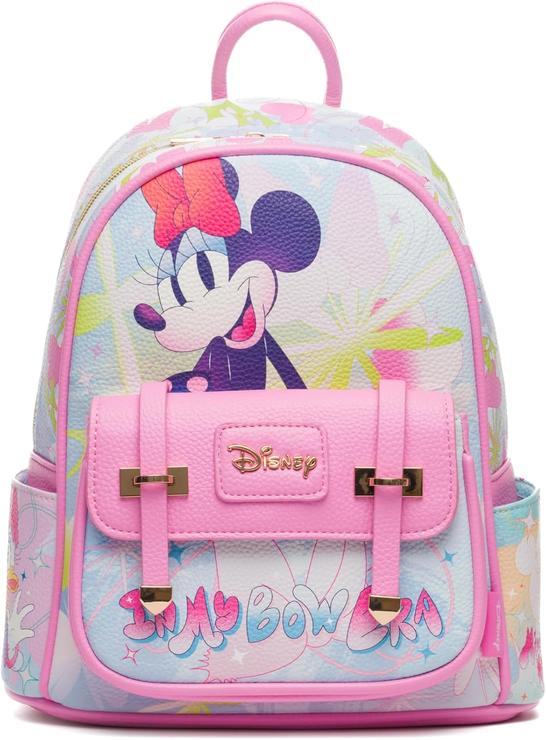 WondaPOP - Disney - Minnie Mouse Bow Era - 11" Vegan Leather Fashion Mini Backpack