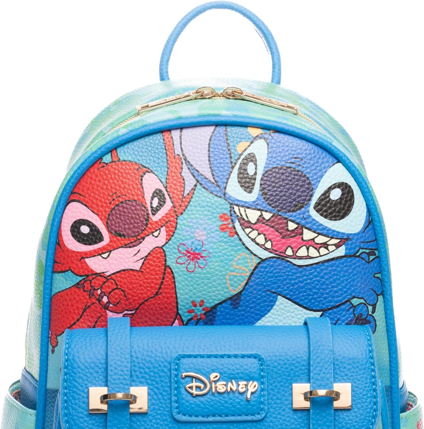 WondaPOP - Disney - Lilo & Stitch - Leroy & Stitch Lets Get Wild - 11" Vegan Leather Fashion Mini Backpack