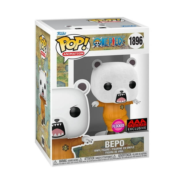 Funko POP! : One Piece - Bepo Bear Flocked Collectible Vinyl Figure (AAA Anime Exclusive)