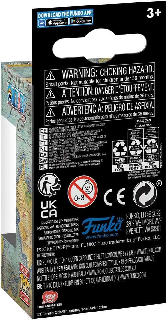 Funko Pocket Pop! One Piece - Roronoa Zoro Collectible Keychain