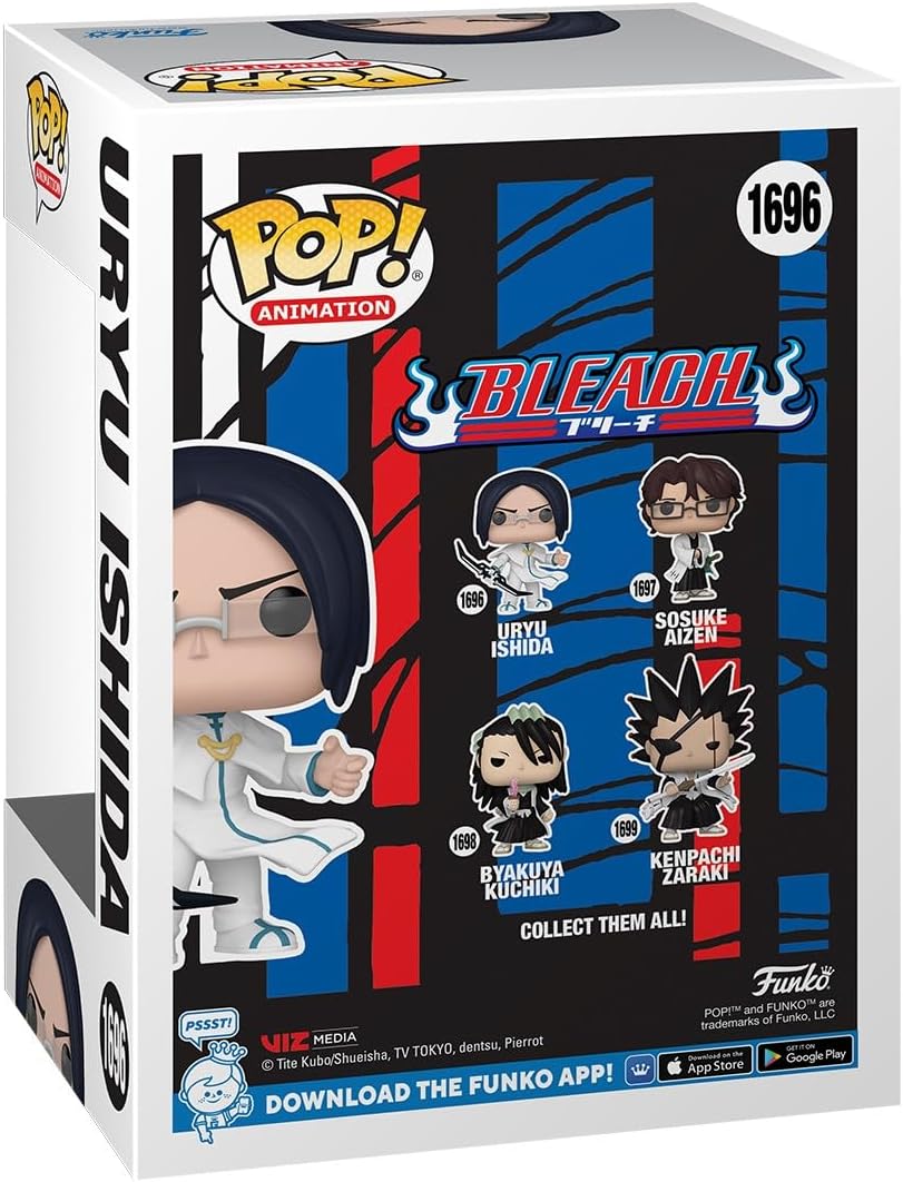 Funko POP! : Animation: Bleach - *Chase* Uryu Ishida (Glow-in-the-dark) #1696 Collectable Vinyl Figure