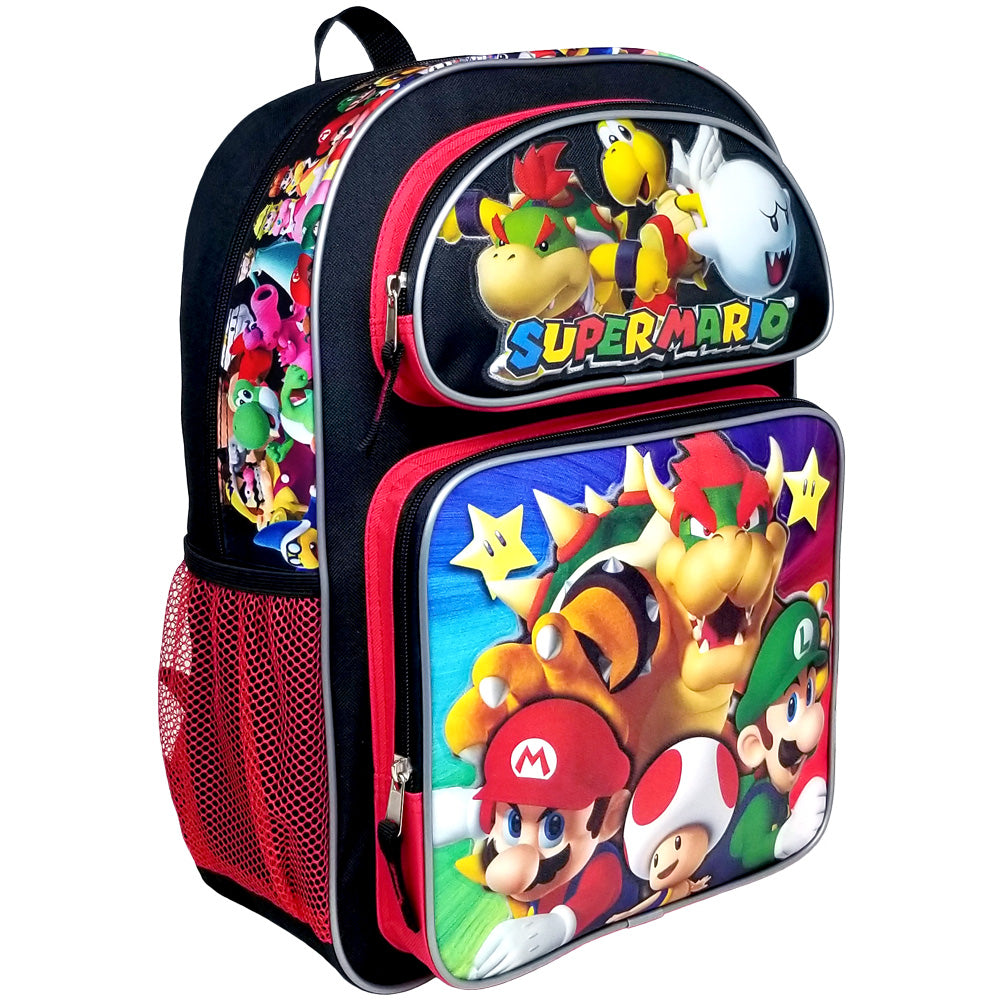 Super Mario Bros - Super Bowser - 16" Large School Backpack NN43718 - GTE Zone