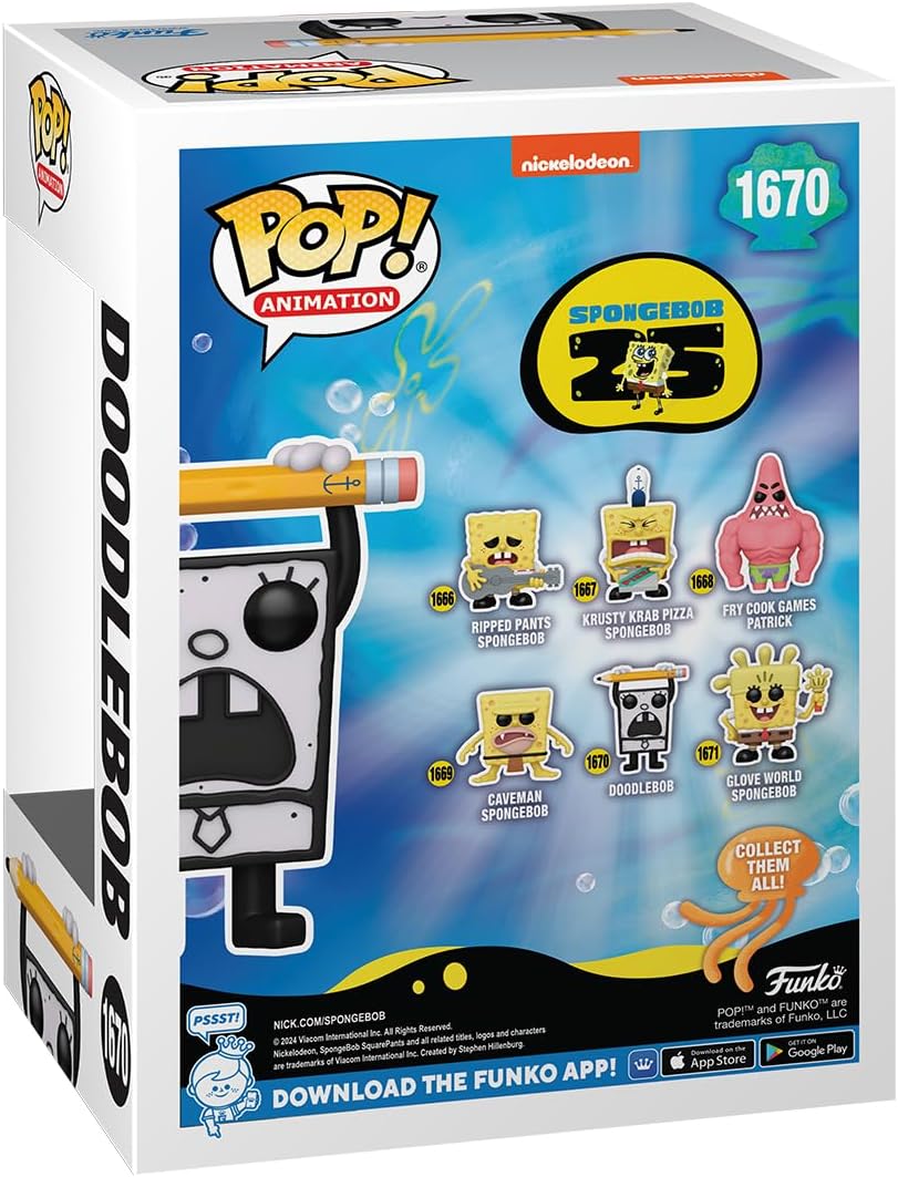 Funko POP! : SpongeBob Movie: SquarePants 25th Anniversary - Doodlebob #1670 Collectible Vinyl Figure